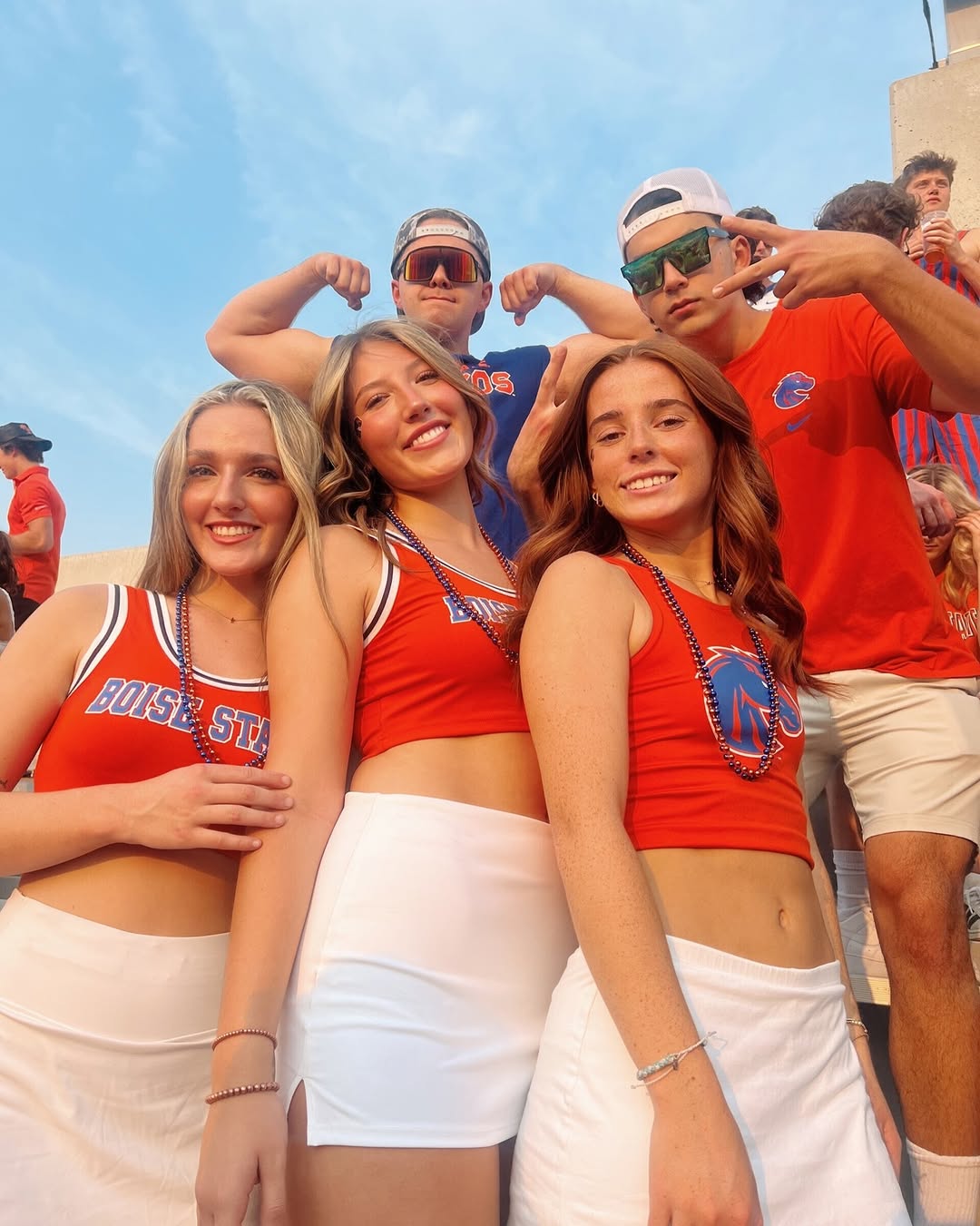 \ud83c\udfc8\ud83d\udc99 ORANGE. BLUE. GAME DAY CREW. \ud83d\udc99\ud83c\udfc8\n\nIt's GAME TIME, Broncos! \ud83d\udd25 We're only a 7 minute drive to the stadium. Whether you're cheering at the game, or watching from our courtyards, we love all our BSU residents! Tag us in your game day looks for a chance to be featured! Let's make this one to remember.\n\n