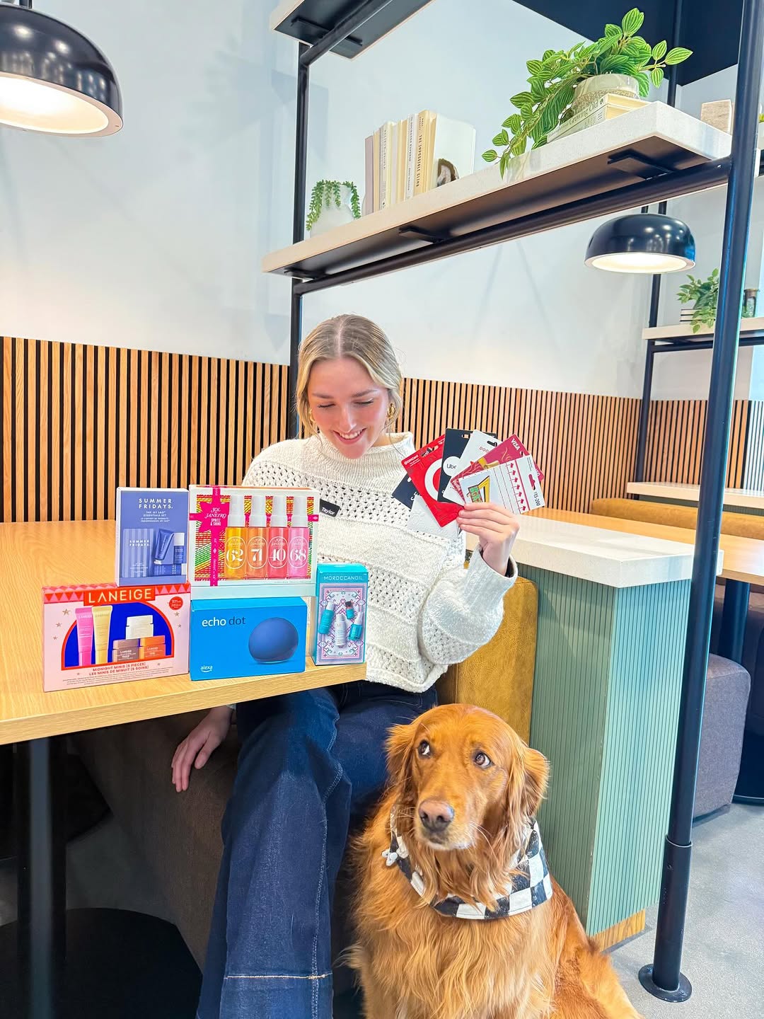 \ud83c\udf84\u2728 For the next 12 days\u2728\ud83c\udf84\n\nWe'll be giving away one item a day for the next 12 days. Follow the instructions below to be entered a gift card or gift set \ud83c\udf81\n\n\ud83c\udf89 How to Enter:\n\n\ud83d\udc96 Like this post\n\ud83c\udfb5 Follow us on TikTok\n\ud83d\udcdd Comment your favorite holiday activity on our latest Facebook post\n\n\ud83c\udf81 SHARE THIS on your story for x5 entries!\n\nCheck our Instagram Story every day \u2014 to see the item of the day!\n\n\ud83d\udd14 Turn on post notifications so you don't miss your chance at some holiday gold! \n\n