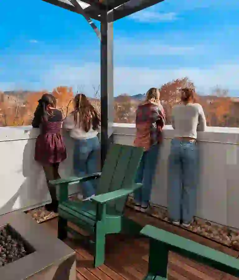 Sky Deck Lounge with Fire Pit
